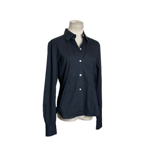 Luici Borreli Napoli black button fitted long sleeves fitted shirt size 44-XL - Picture 8 of 11